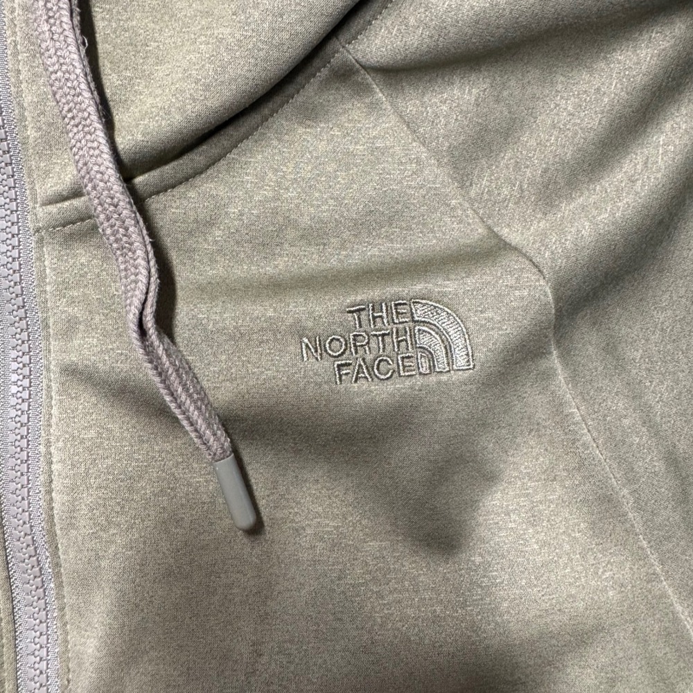 The North Face Full Zip Hoodie M Green Fleece Lined Hooded Jacket (2098) - Picture 4 of 15